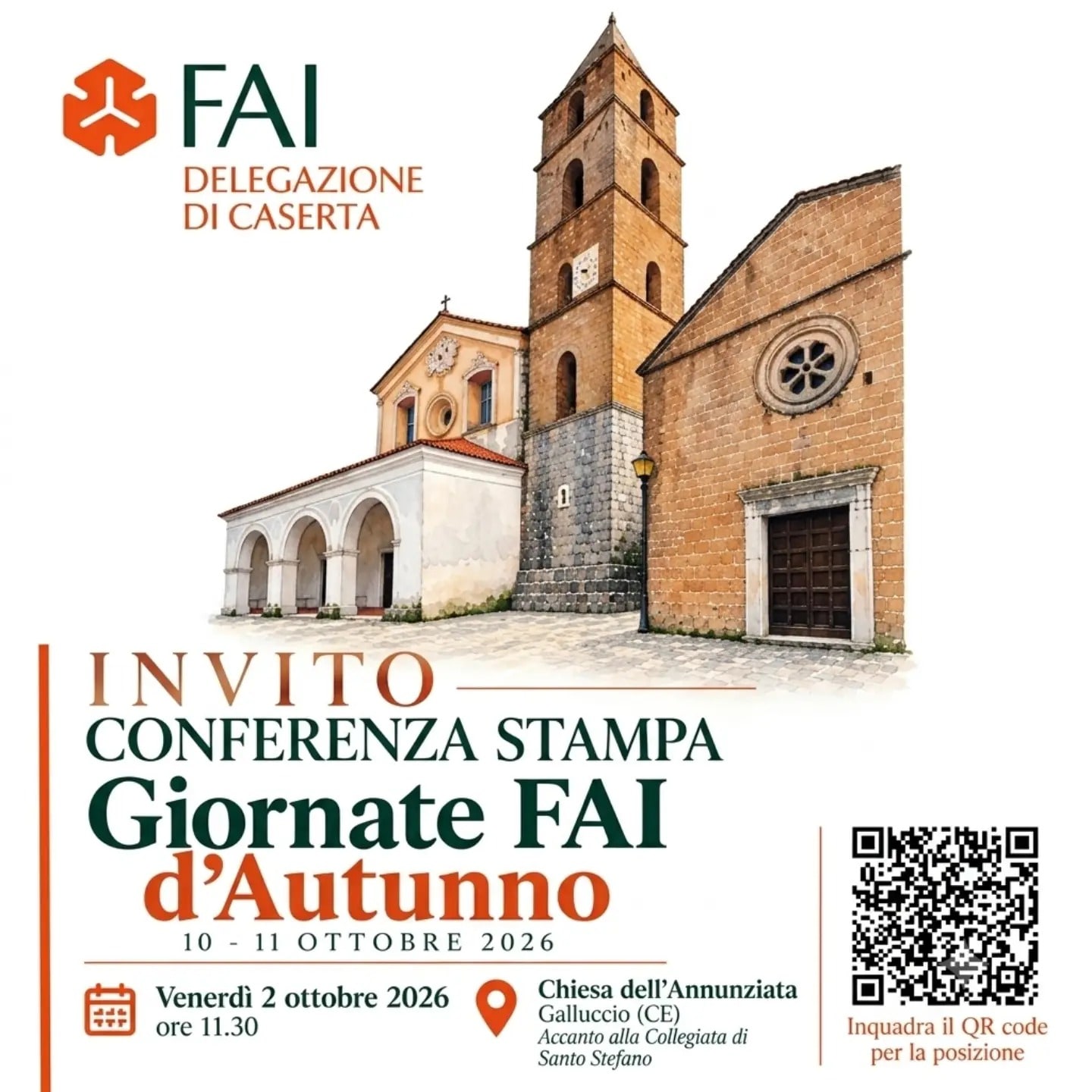 Locandina di CONFERENZA STAMPA Giornate FAI d'Autunno