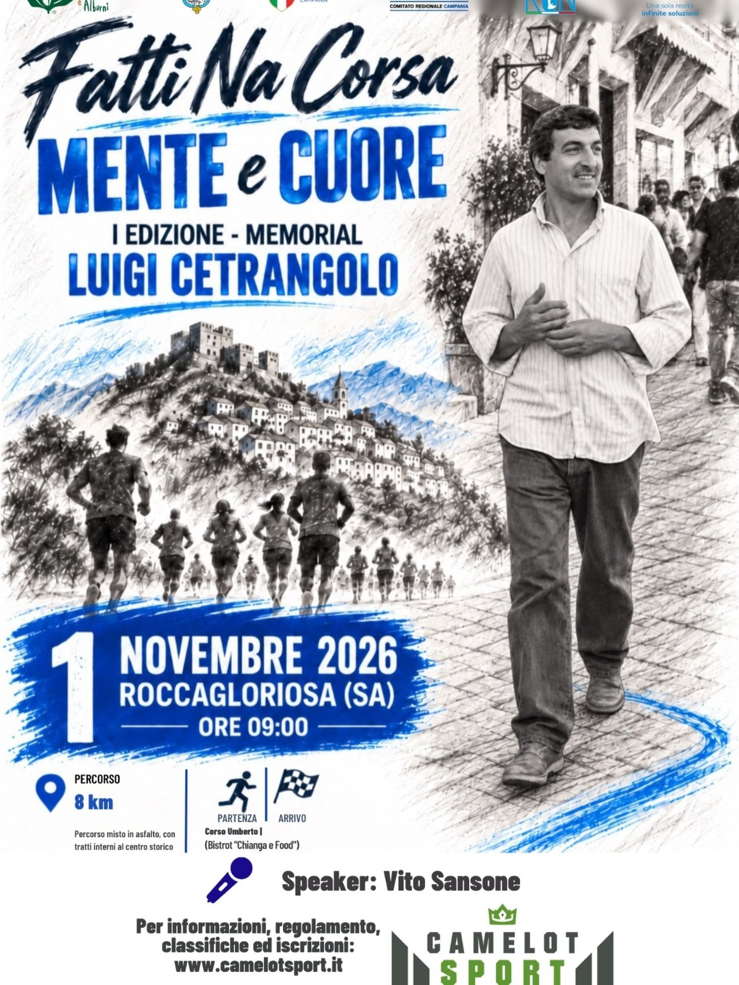 Locandina di Fatti Na Corsa MENTE e CUORE - I EDIZIONE - MEMORIAL LUIGI CETRANGOLO
