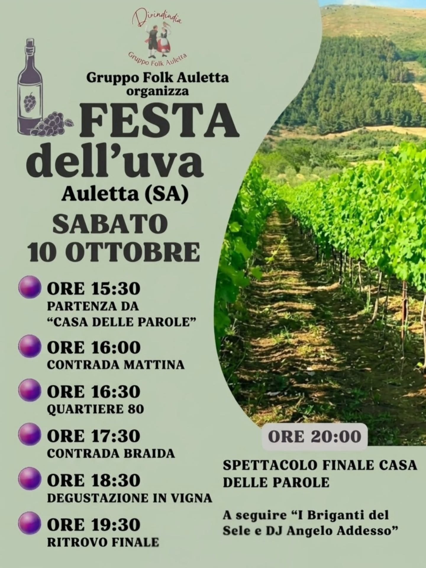 Locandina di FESTA dell'uva