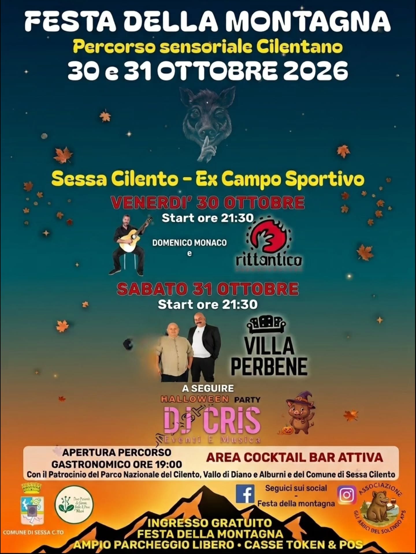 Locandina di FESTA DELLA MONTAGNA - Percorso sensoriale Cilentano