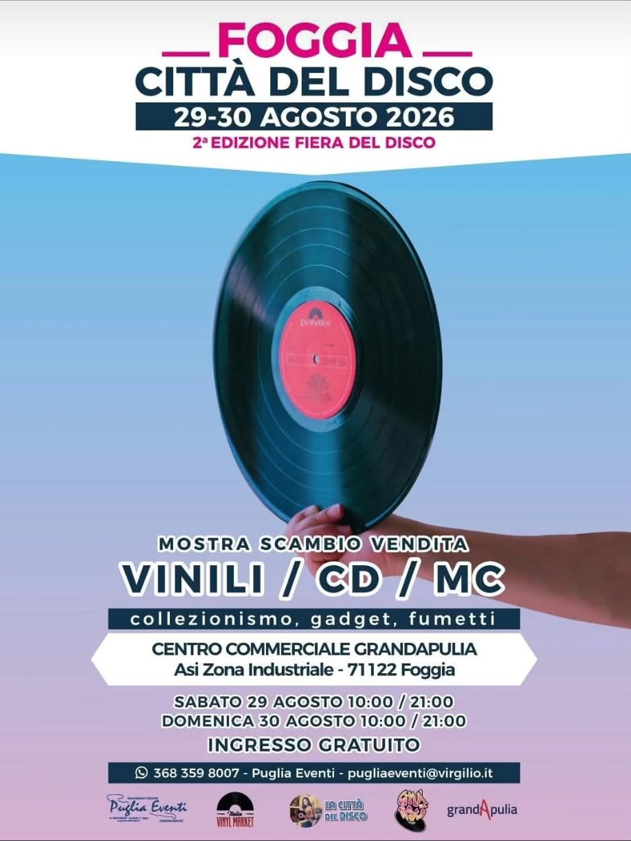 Locandina di FOGGIA CITTÀ DEL DISCO - 2ª EDIZIONE FIERA DEL DISCO