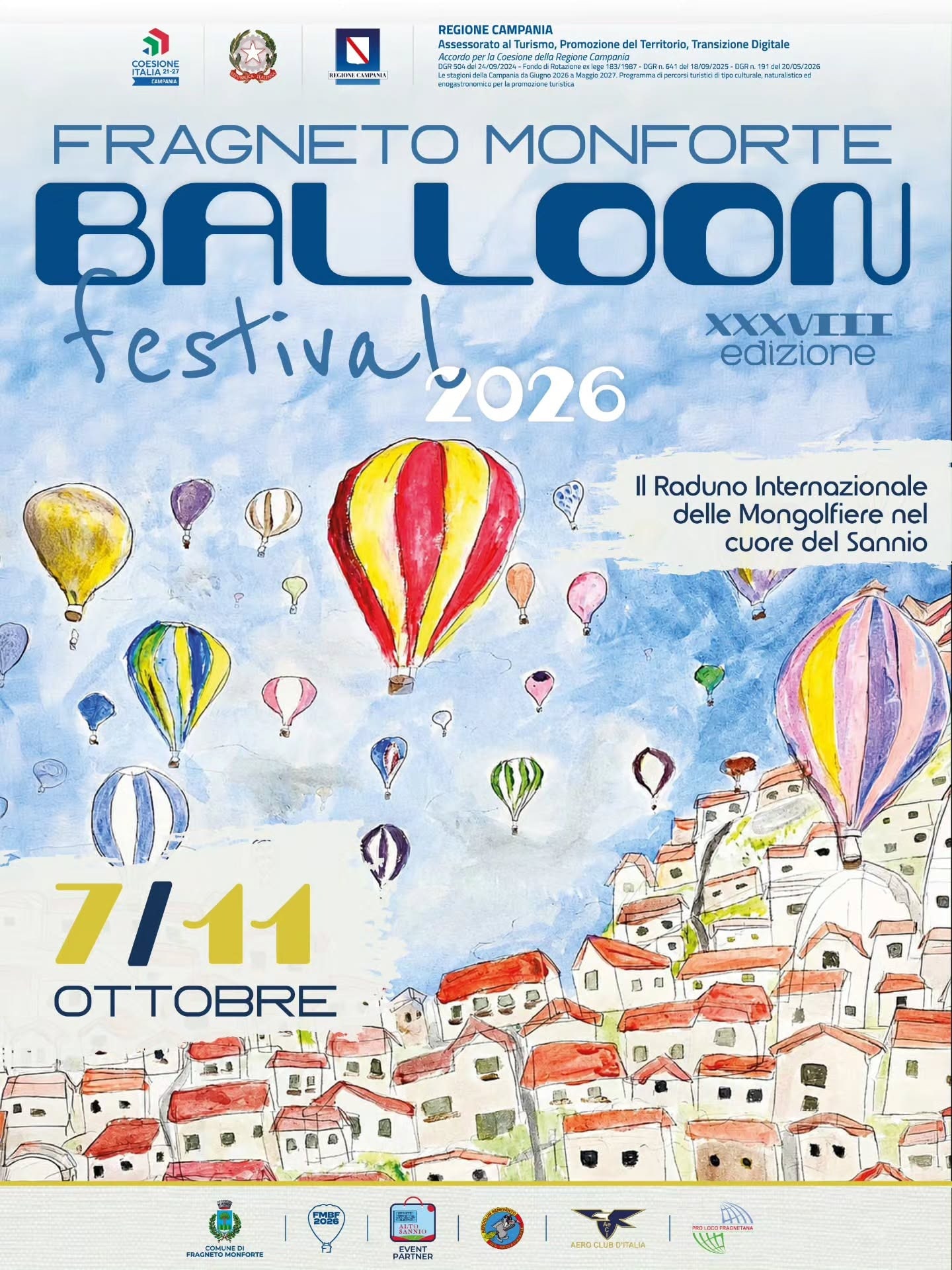 Locandina di Fragneto Monforte Balloon Festival - XXXVIII Edizione