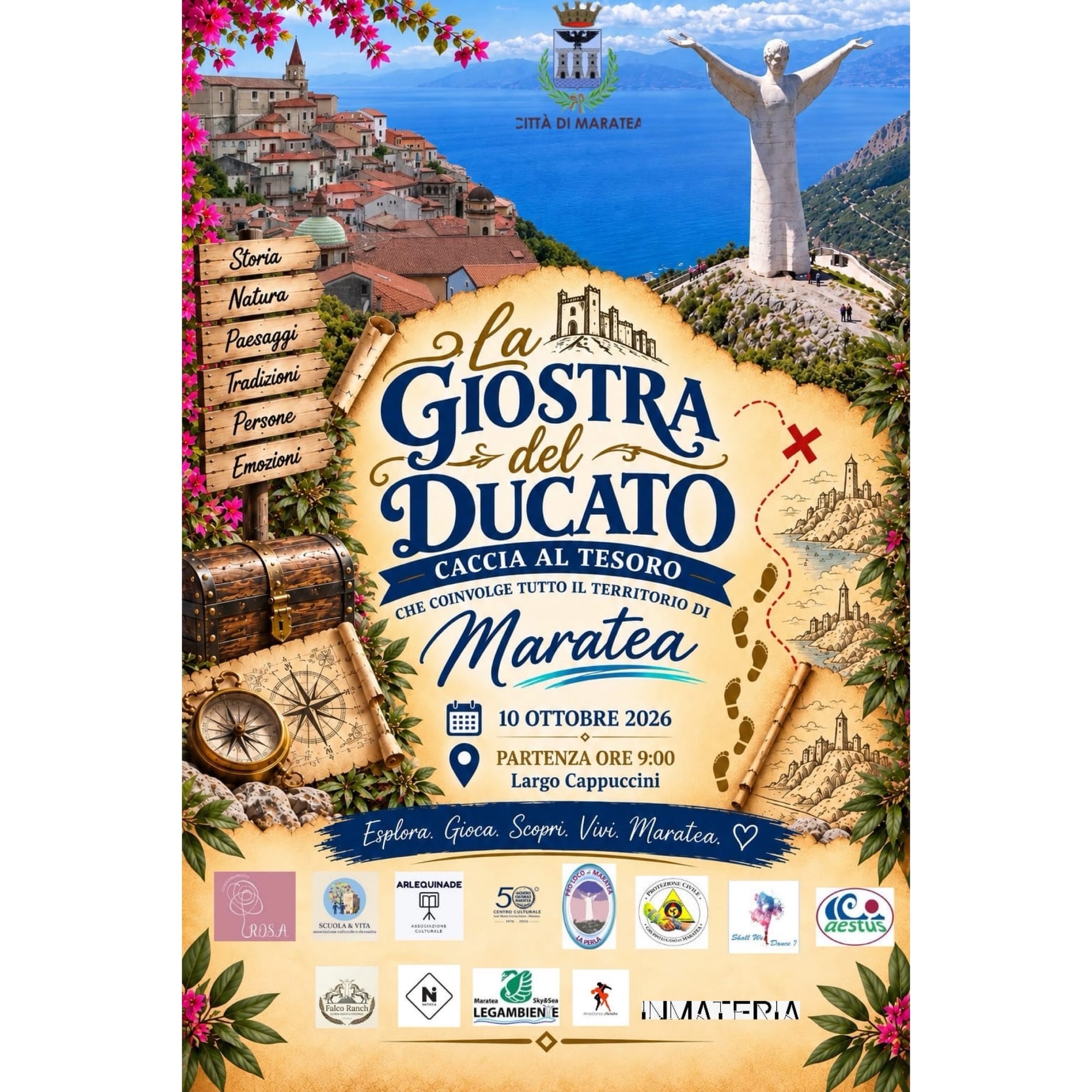 Locandina di LA GIOSTRA DEL DUCATO - Caccia al tesoro che coinvolge tutto il territorio di Maratea
