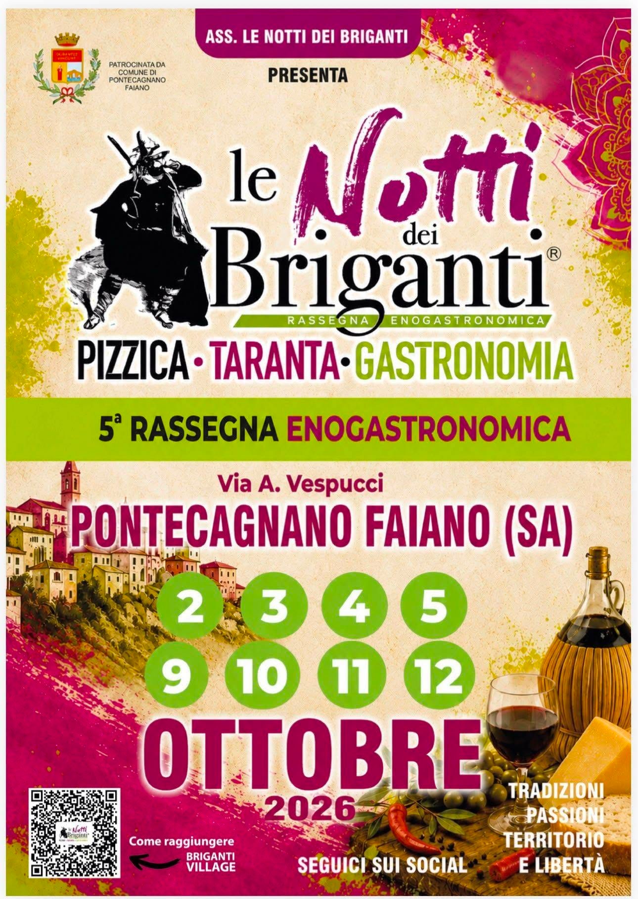 Locandina di le Notti dei Briganti - 5ª Rassegna Enogastronomica