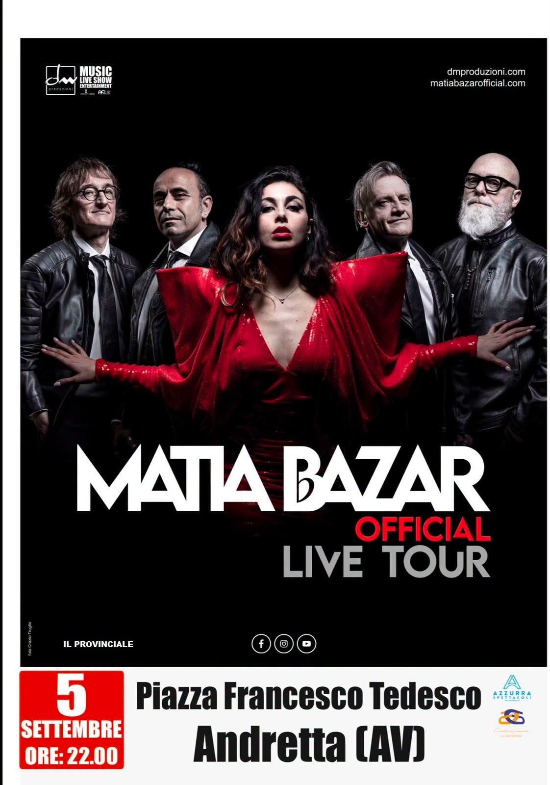 Locandina di Matia Bazar Official Live Tour