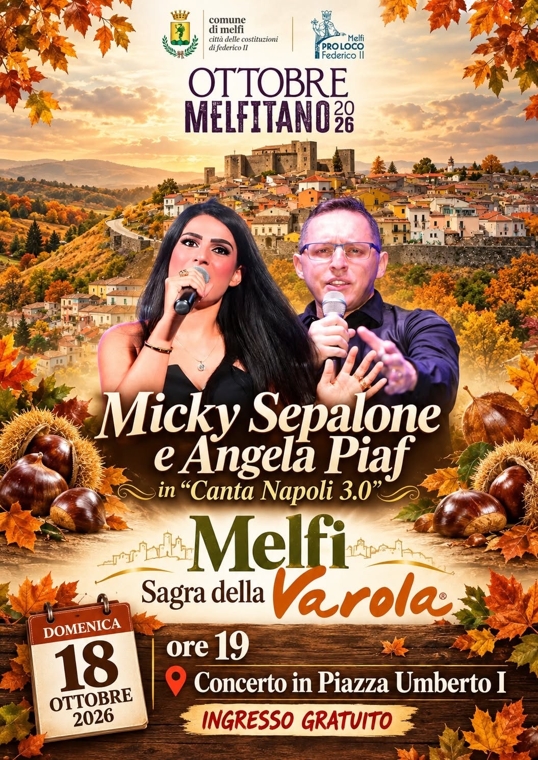 Locandina di Micky Sepalone e Angela Piaf in "Canta Napoli 3.0"