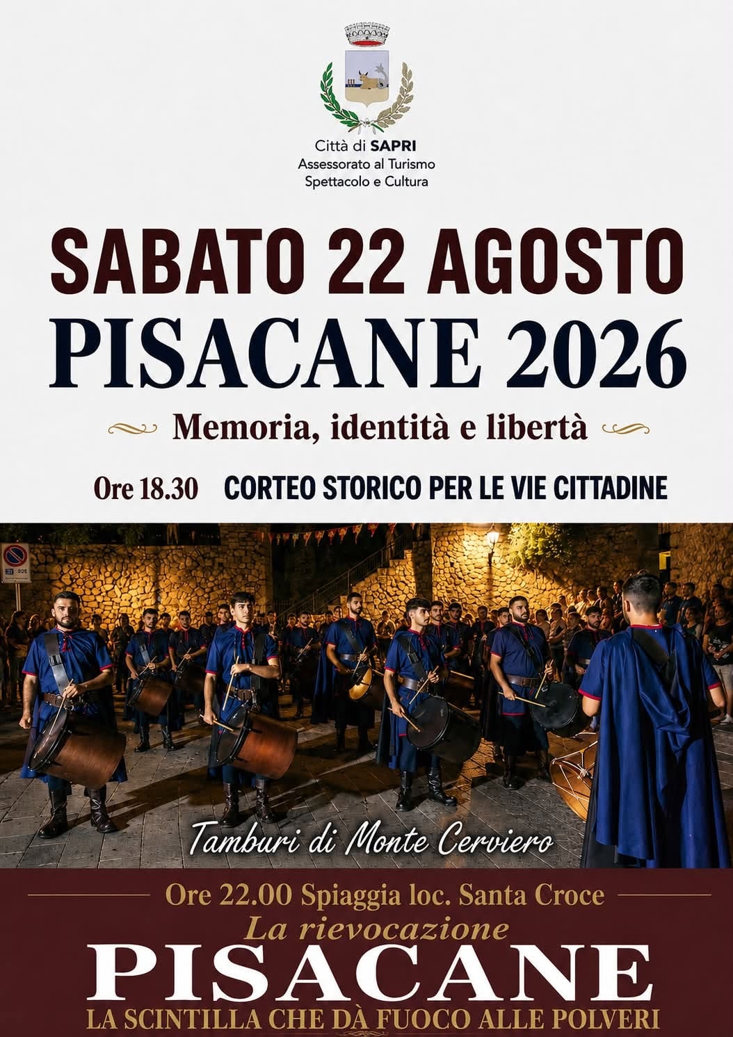 Locandina di PISACANE 2026 - Memoria, identità e libertà