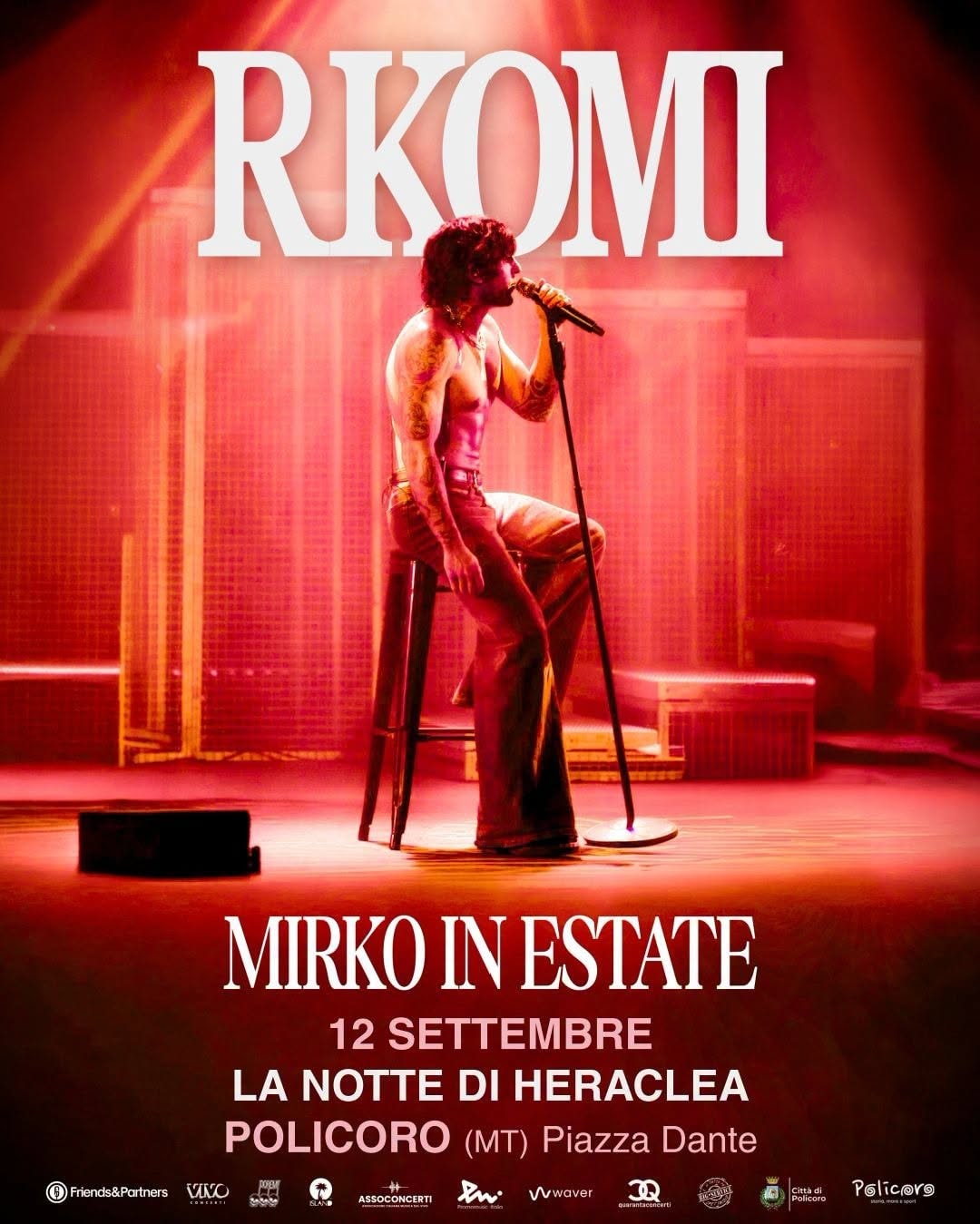Locandina di RKOMI - MIRKO IN ESTATE - LA NOTTE DI HERACLEA