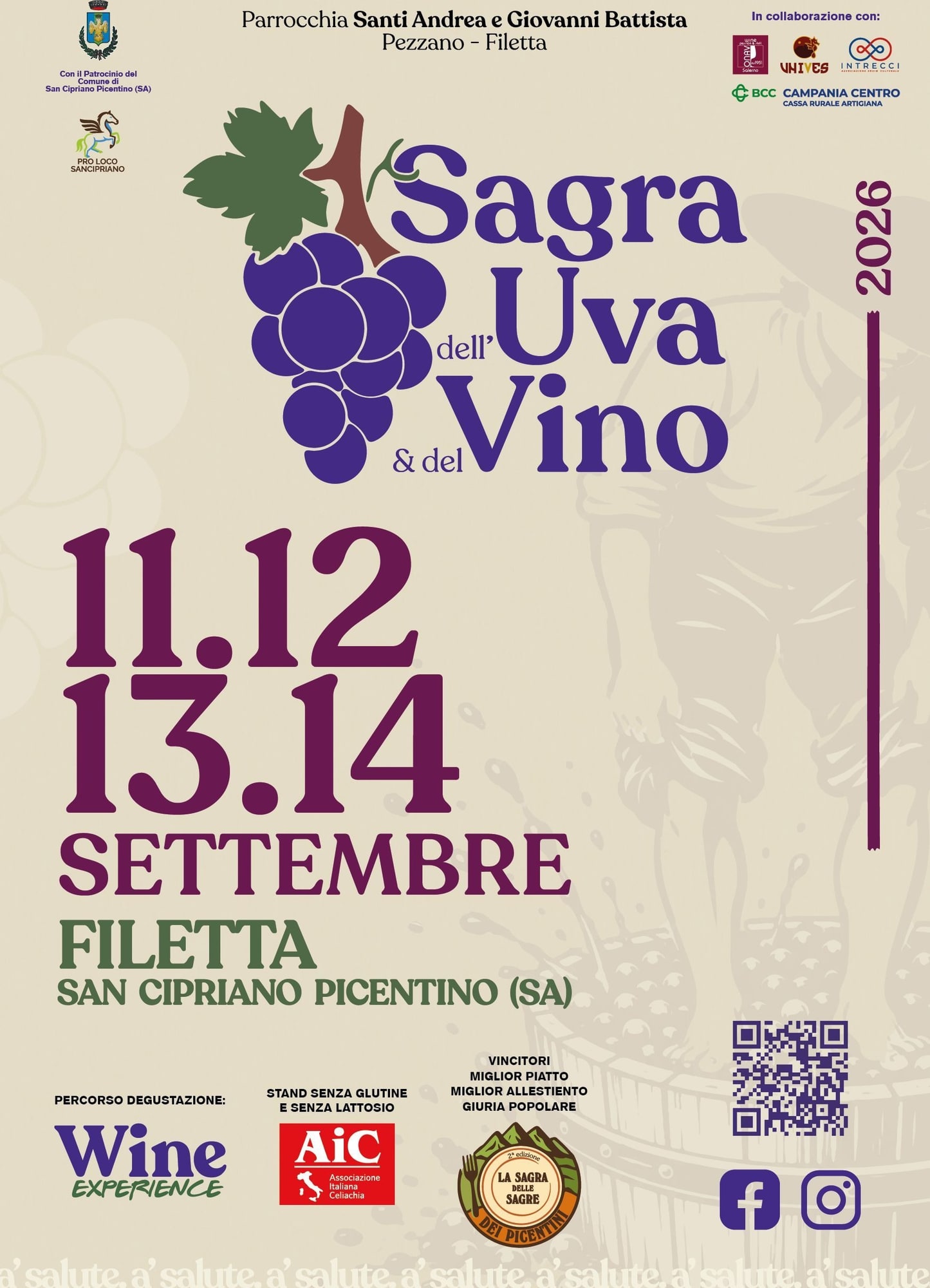 Locandina di Sagra dell'Uva & del Vino