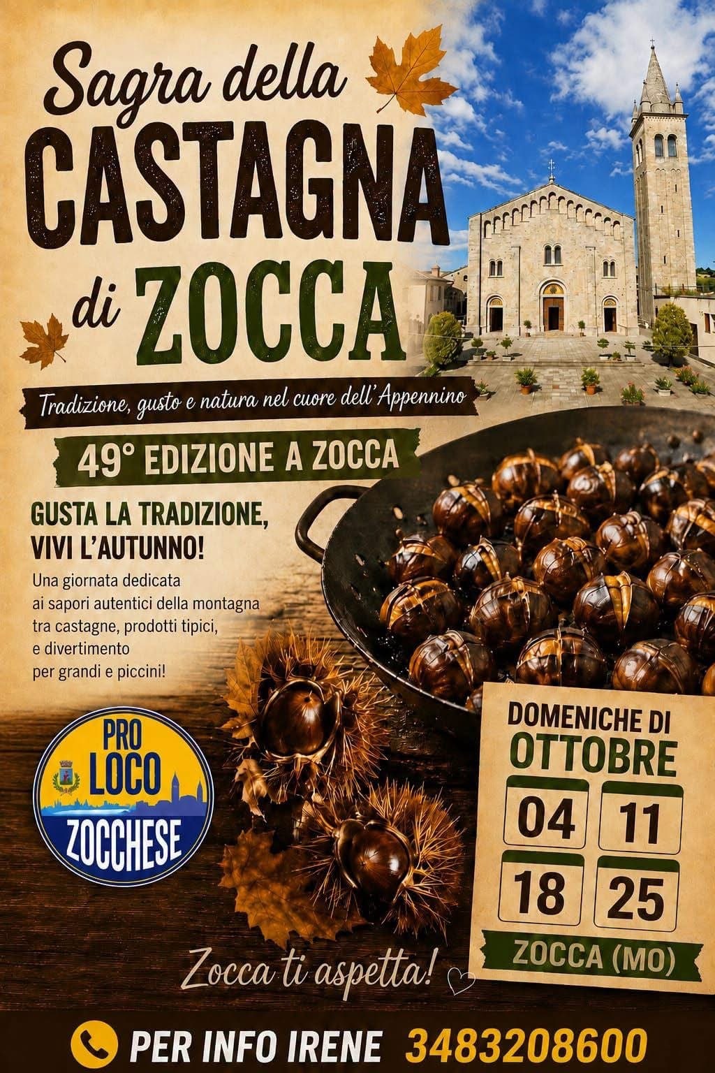Locandina di Sagra della CASTAGNA di ZOCCA