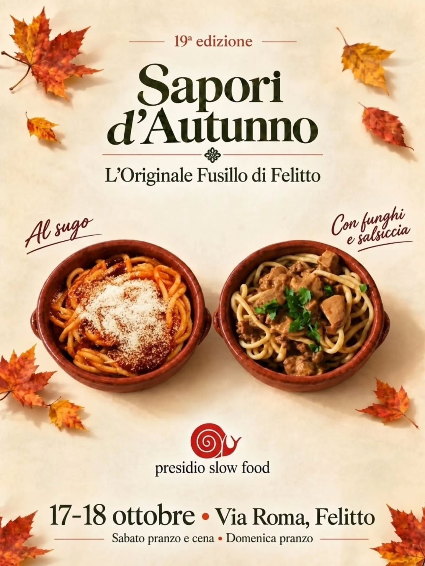 Locandina di Sapori d'Autunno - 19ª edizione