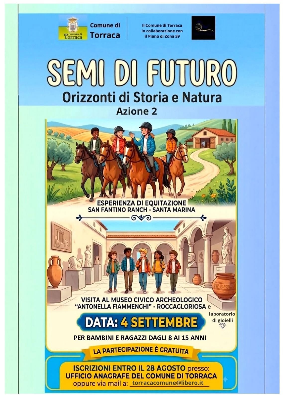 Locandina di SEMI DI FUTURO - Orizzonti di Storia e Natura - Azione 2