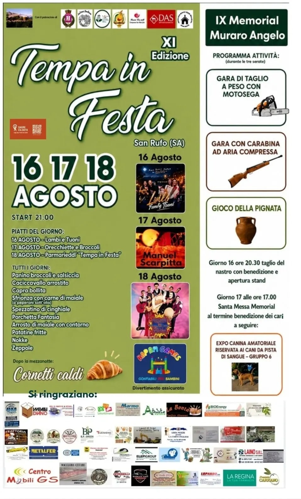 Locandina di Tempa in Festa - XI Edizione