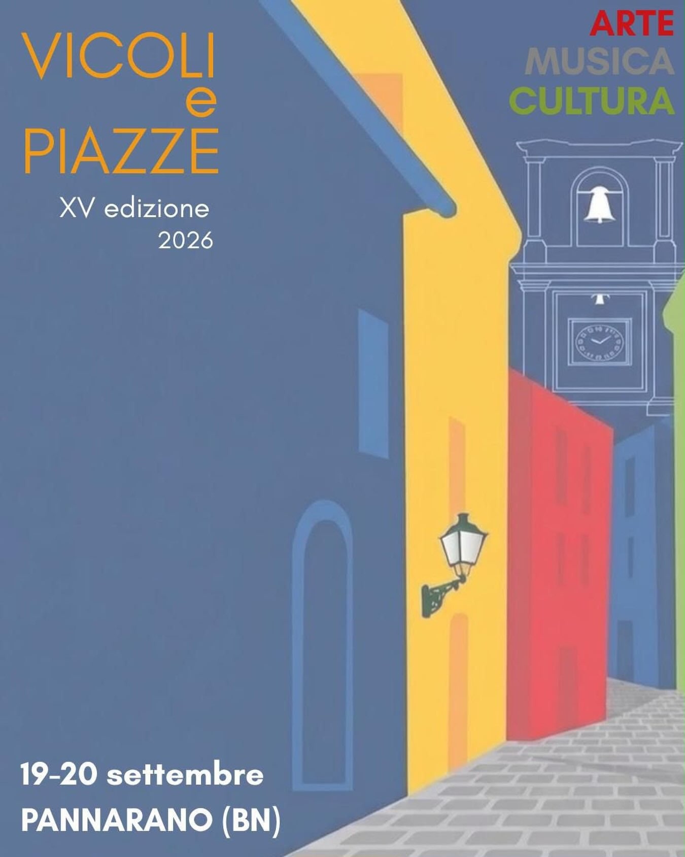 Locandina di VICOLI e PIAZZE XV edizione 2026